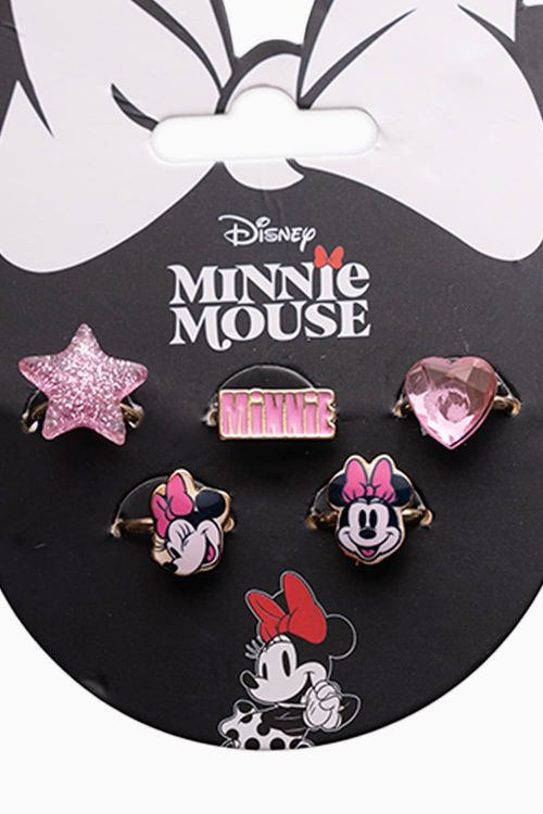 Set anillos pink x5 unidades de minnie mouse