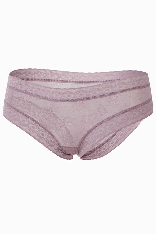 Panty tipo hipster confeccionado en malla paquete x2