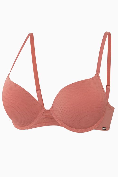 Brasier media copa con realce natural paquete x2 en microfibra