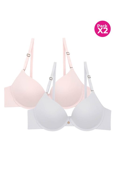 Paquete x2 brasier en microfibra