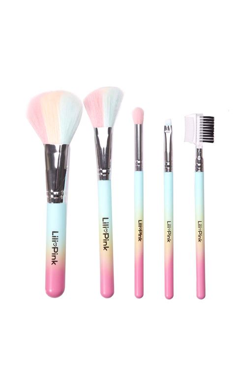 Set de brochas x5 unidades colores pastel