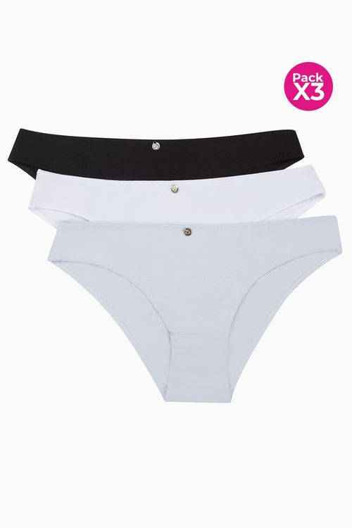 Paquete x3 panty elástico en algodón
