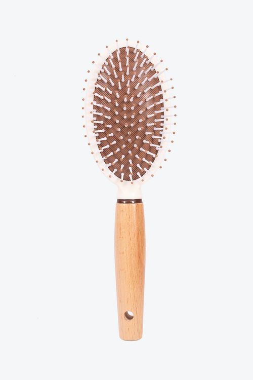 Cepillo de cabello madera ovalado