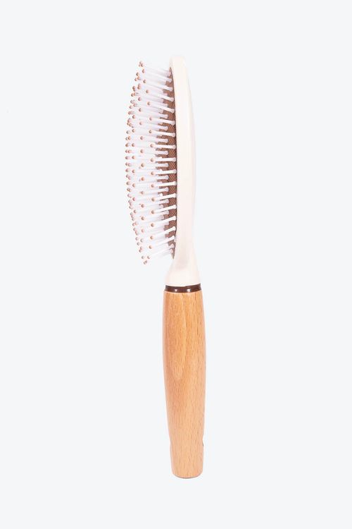 Cepillo de cabello madera ovalado