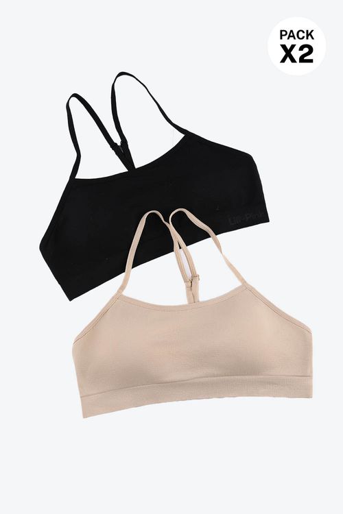 Top con tirantes delgados paquete x2 tecnologia seamless