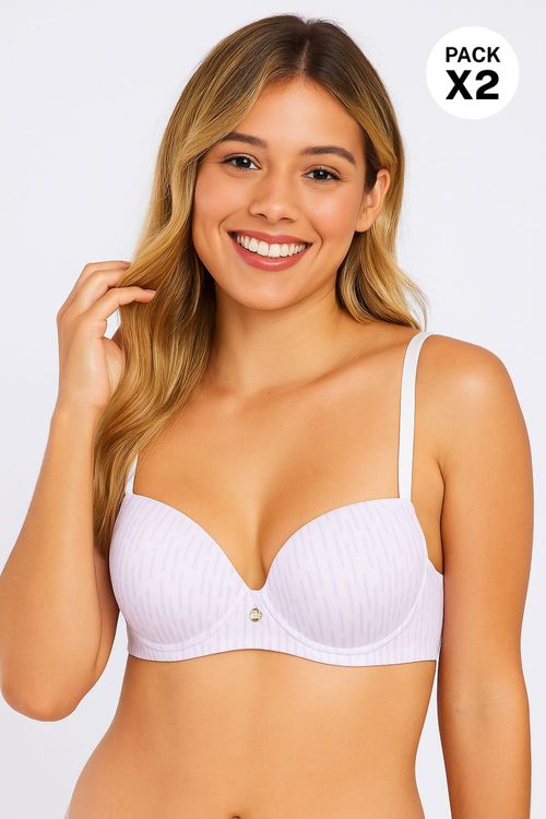 Brasier paquete x2 copas tipo "b" en microfibra