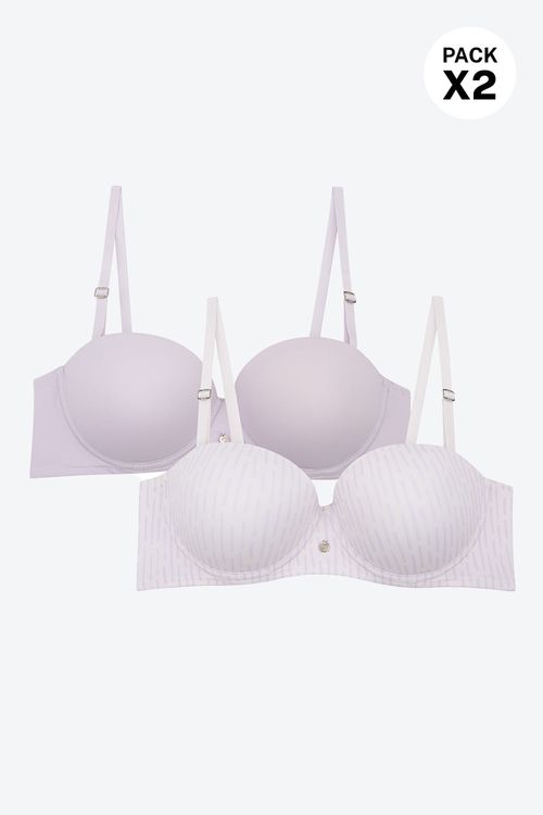 Brasier paquete x2 copas tipo "b" en microfibra