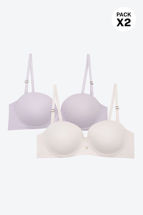 Brasier paquete x2 copas tipo "b" en microfibra