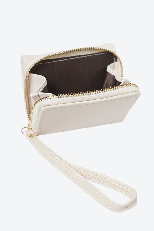 Billetera para dama con asa y compartimientos