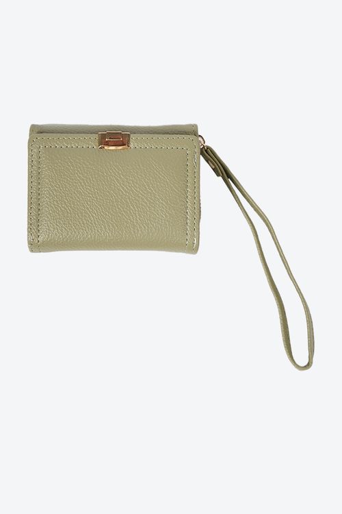 Billetera para dama con asa y compartimientos