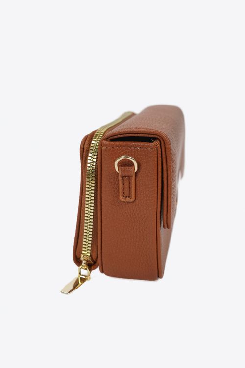 Bolso mini de con billetera y broche seguro