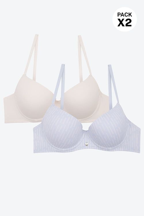 Brasier paquete x2 copa “b” en 3/4 sin realce