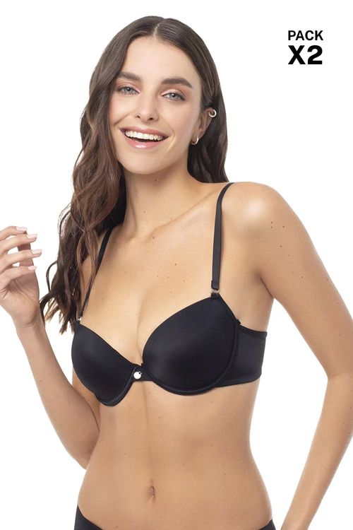 Brasier copa 3/4 paquete x2 en microfibra