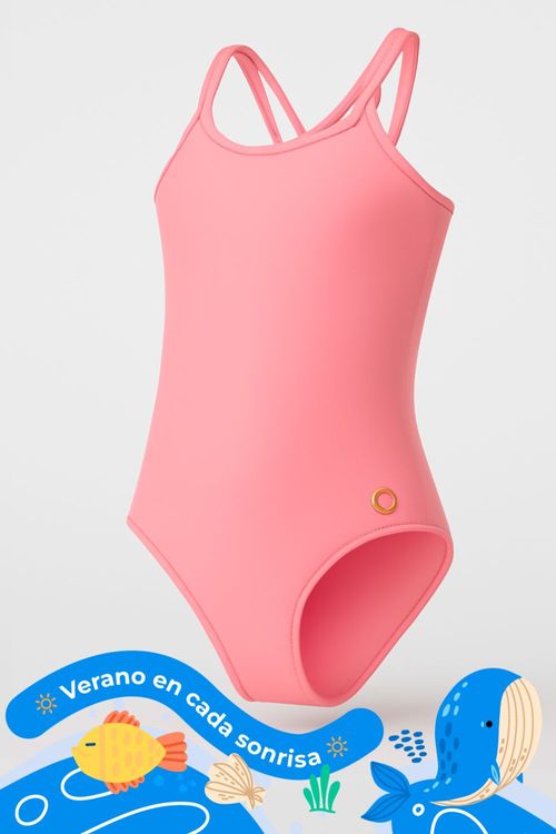Vestido de baño tipo enterizo para niña