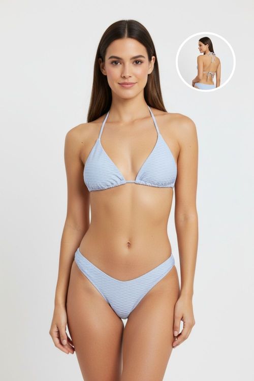 Vestido de baño tipo bikini en microfibra