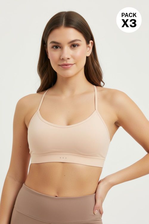 Paquete x3 top seamless sin costuras