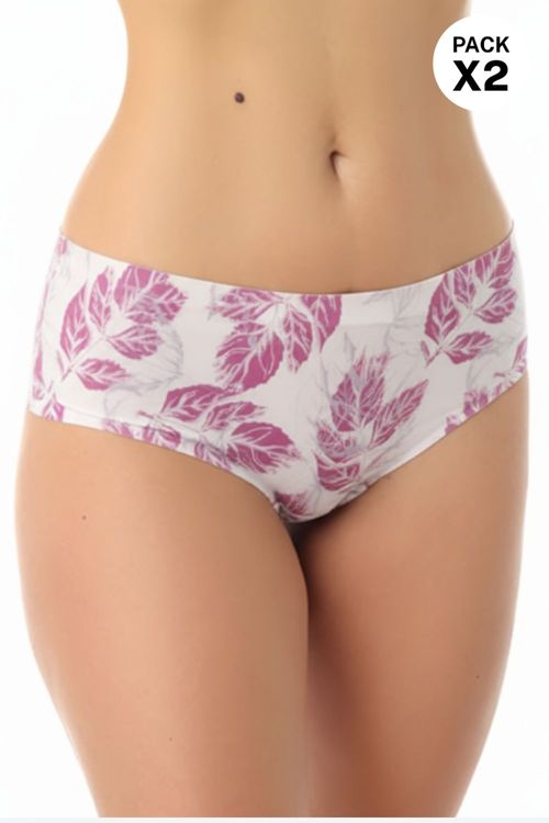 Panty seamless tipo hípster en algodón paquete x2