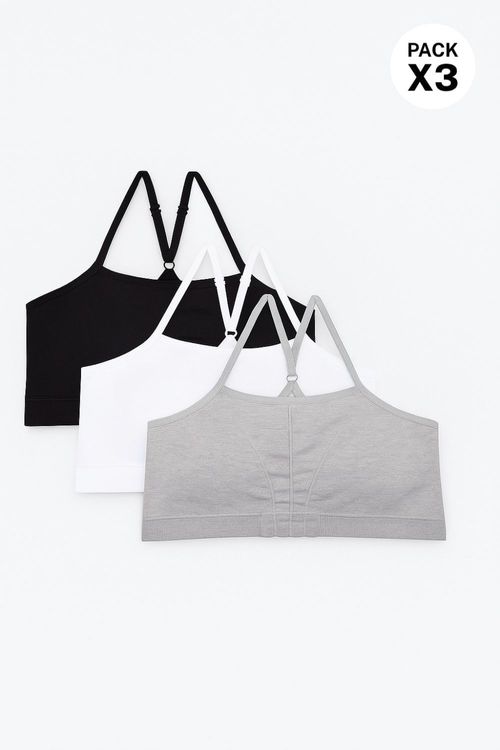 Top con cargaderas delgadas paquete x3 con tecnologia seamless