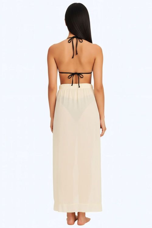 Salida de baño tipo falda larga