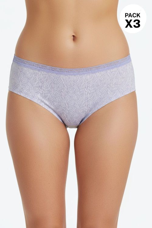 Hipster confeccionado en microfibra paquete x3