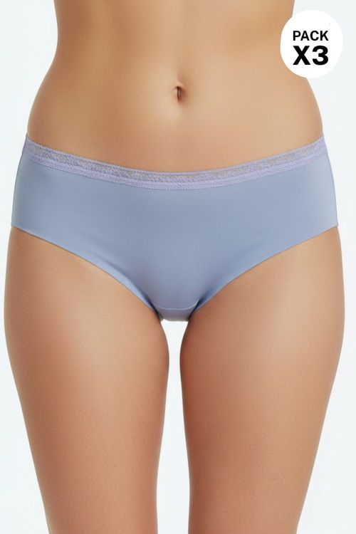 Hipster confeccionado en microfibra paquete x3