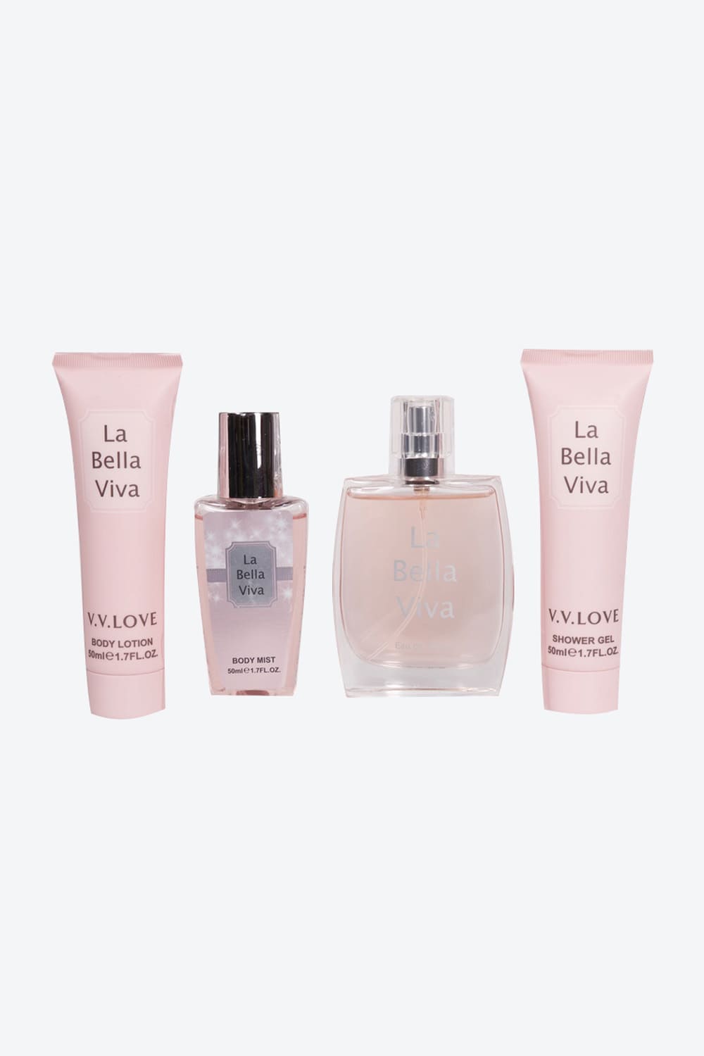Set corporal la bella viva x4 pcs Lili Pink Colombia