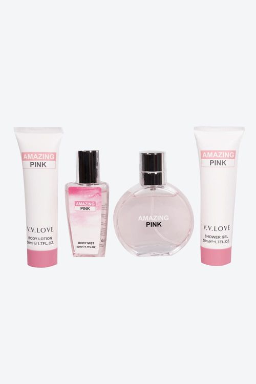 Set corporal amazing pink x4 pcs