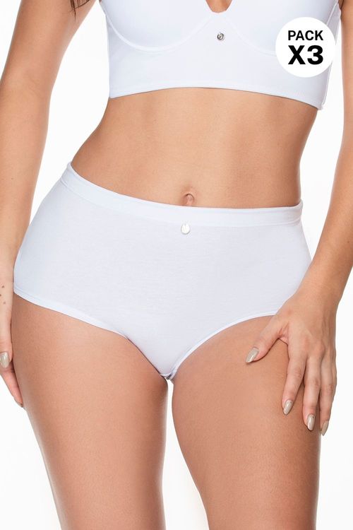 Paquete x3 panty tipo bóxer en algodón