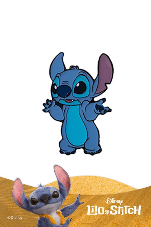 Pin con diseño de stitch