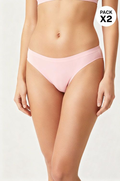 Panty tipo brasilera termofusionado paquete x2