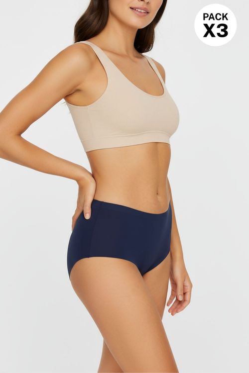 Hipster paquete x3 confeccionado en microfibra