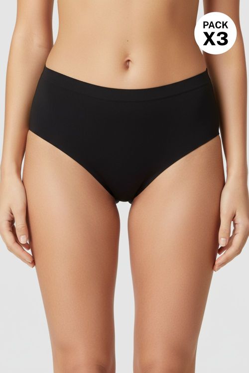 Panty x3 hipster corte laser en microfibra