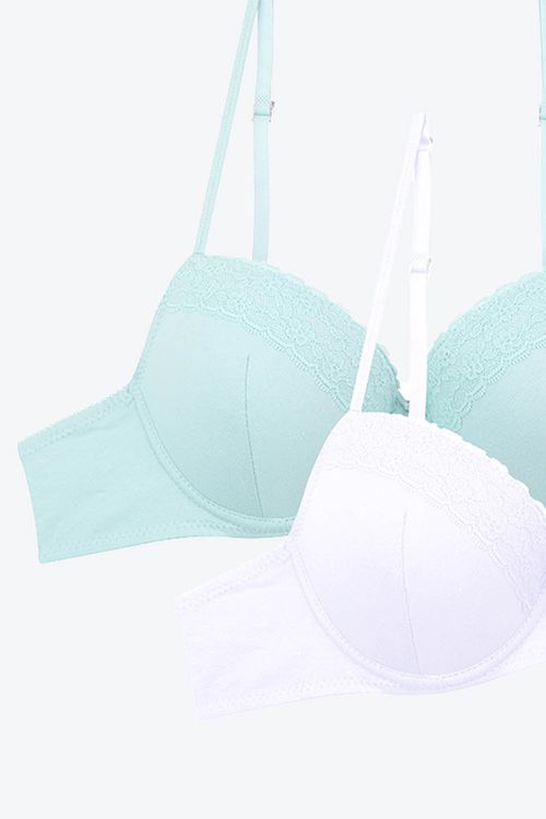 Brasier 3/4 juvenil paquete x2 en algodón