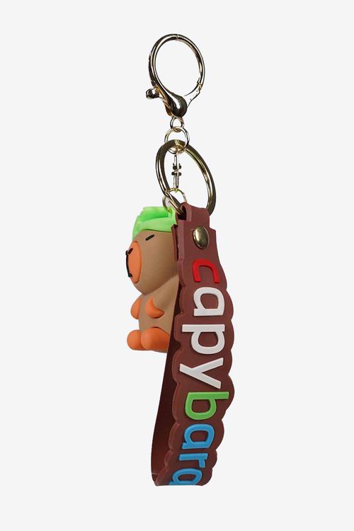 Llavero con diseño divertido de capibara