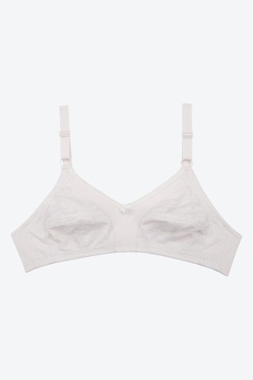 Brasier clasico individual en algodón y encaje