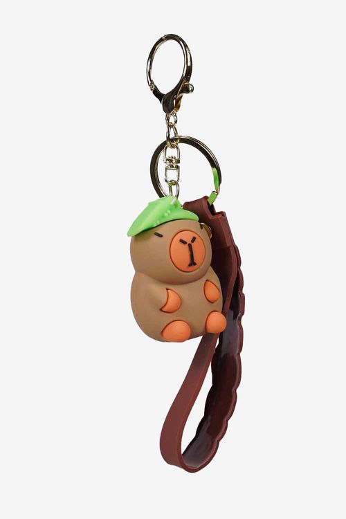 Llavero con diseño divertido de capibara