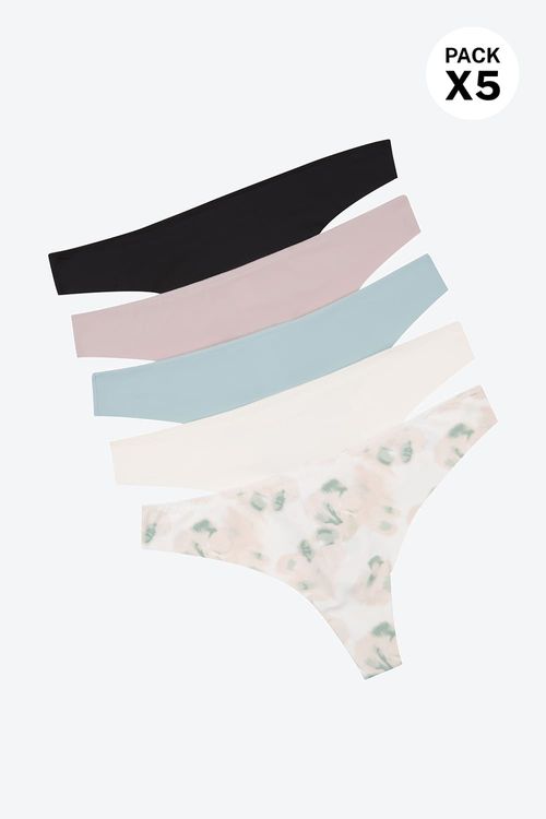 Brasilera confeccionado en microfibra con ajuste perfecto paquete x5