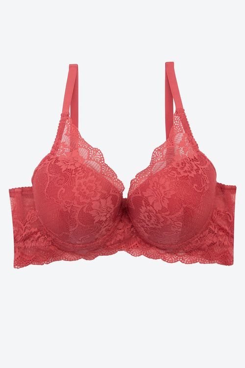Brasier copa "b" en encaje con tiras ajustables
