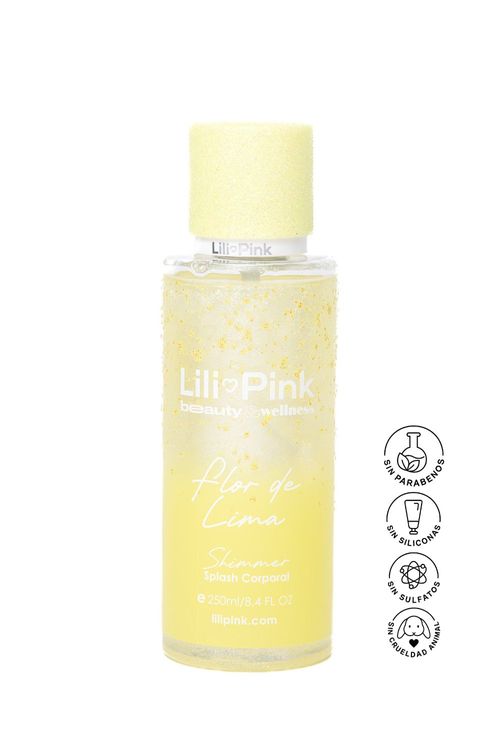 Splash corporal flor de lima con shimmer 250ml