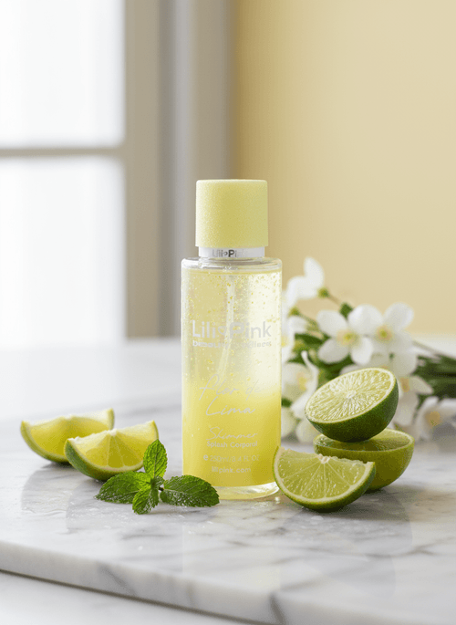 Splash corporal flor de lima con shimmer 250ml