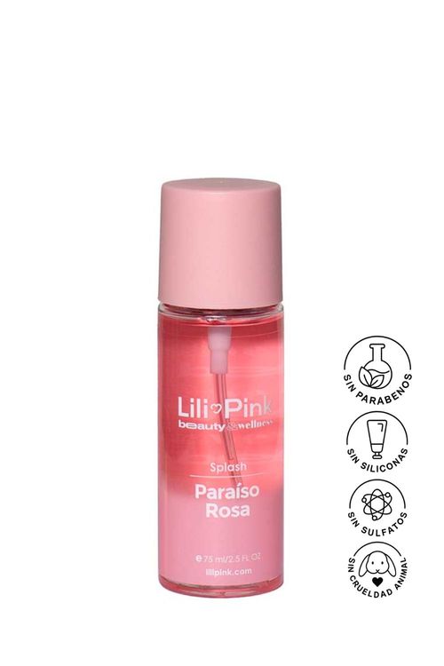 Splash corporal  paraíso rosa 75ml