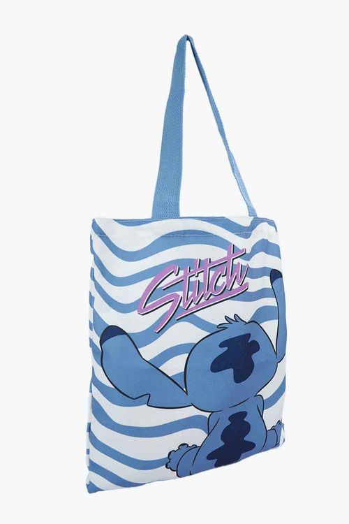 Bolso tipo totte bag con diseño de stitch plegable