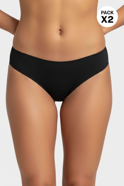 Brasilera de algodón invisible paquete x2