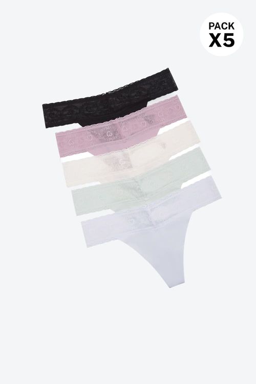 Brasilera invisible paquete x5 en microfibra