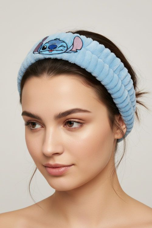Diadema afelpada inspirada en stitch