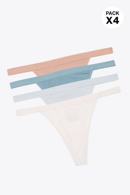 Brasilera tecnologia seamless confeccionado en poliamida paquete x4