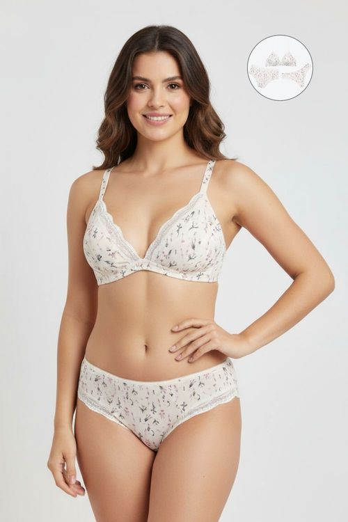 Conjunto de 3 unidades brasier y panties