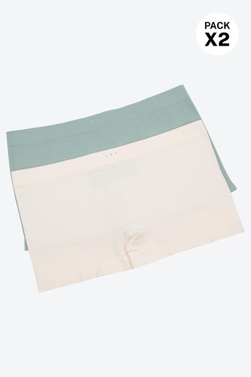 Boxer de talle medio en poliamida paquete x2