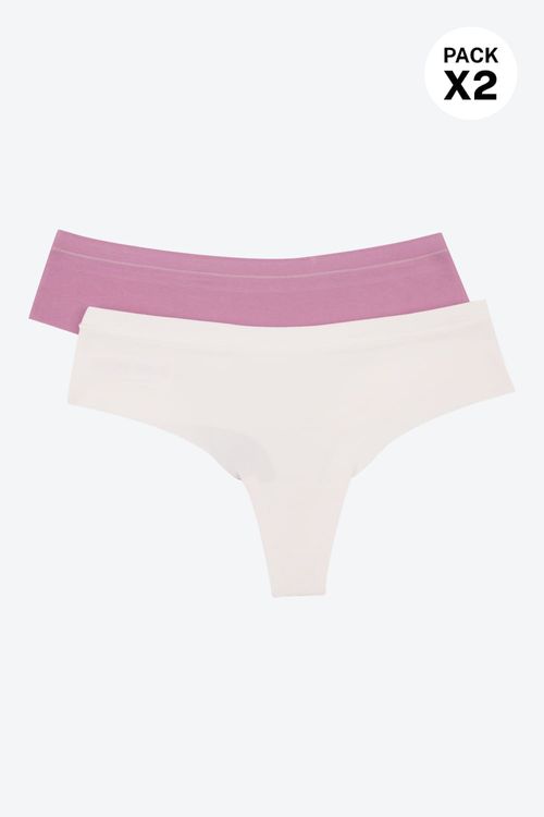 Panty brasilera confeccionado en algodón paquete x2