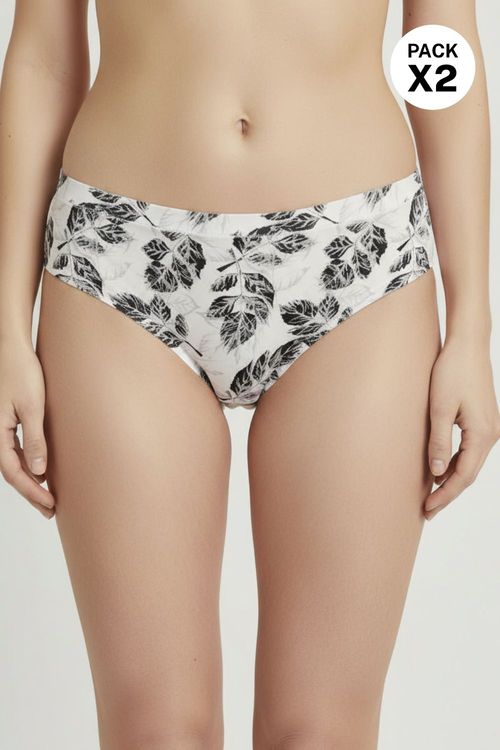 Panty brasilera confeccionado en algodón paquete x2